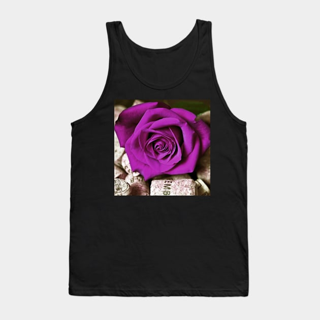 PINK ROSE Tank Top by SILVA_CAPITANA